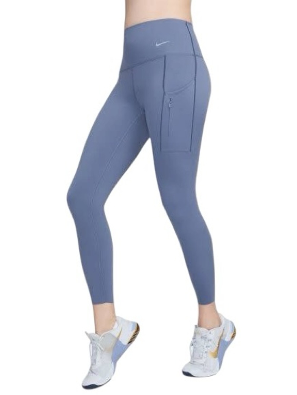 Nike Go Women's Firm-Support High-Waisted 7/8 Leggings with Pockets Size M